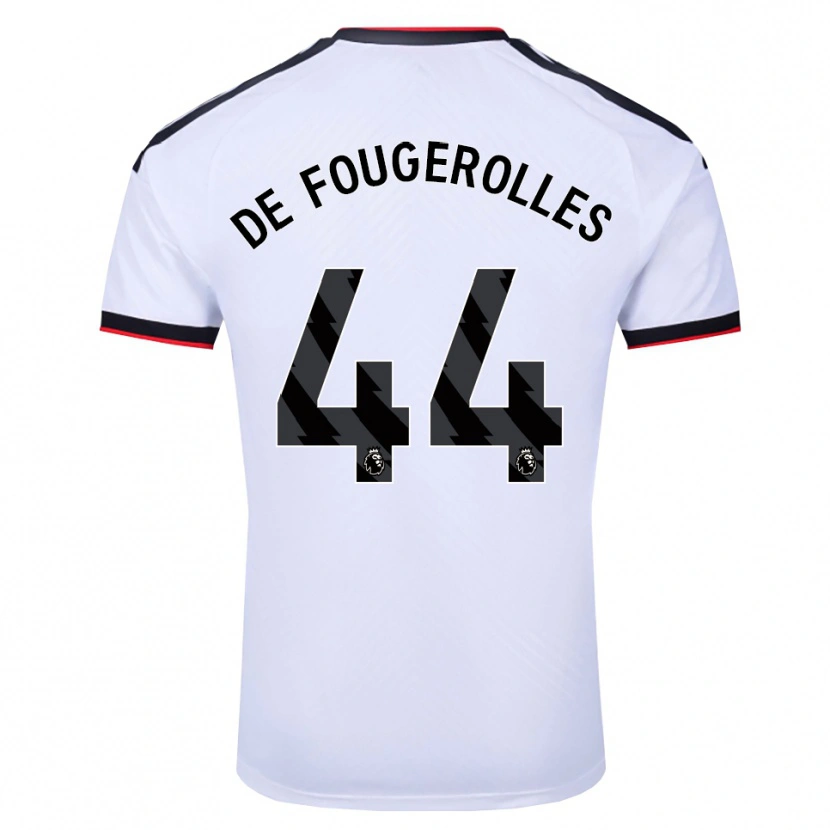 Danxen Mænd Luc De Fougerolles #44 Hvid Sort Rød Hjemmebane Spillertrøjer 2026/27 Trøje T-Shirt