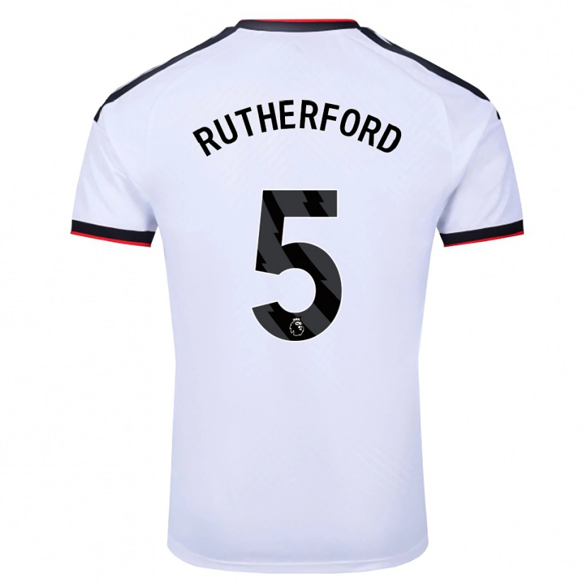 Danxen Mænd Leeta Rutherford #5 Hvid Sort Rød Hjemmebane Spillertrøjer 2026/27 Trøje T-Shirt