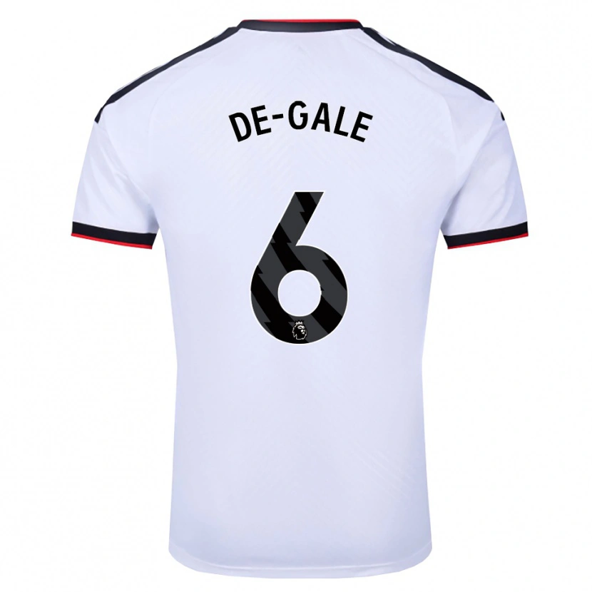 Danxen Mænd Dylan De-Gale #6 Hvid Sort Rød Hjemmebane Spillertrøjer 2026/27 Trøje T-Shirt