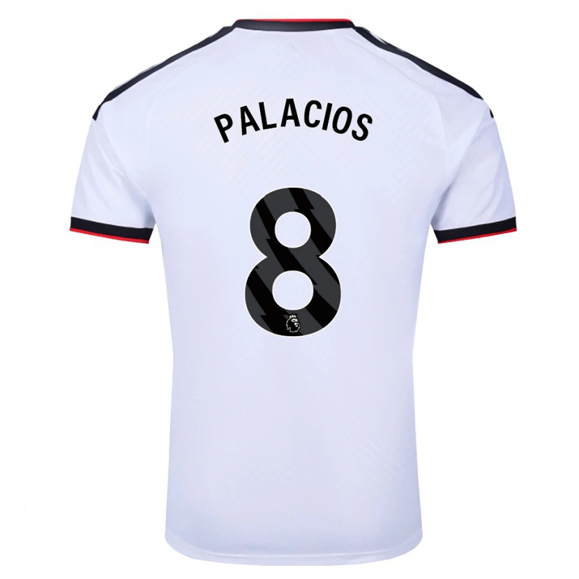 Danxen Mænd César Palacios #8 Hvid Sort Rød Hjemmebane Spillertrøjer 2026/27 Trøje T-Shirt