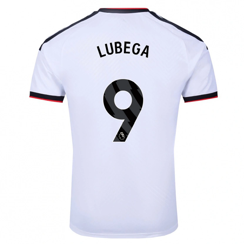 Danxen Mænd Bashil Lubega #9 Hvid Sort Rød Hjemmebane Spillertrøjer 2026/27 Trøje T-Shirt