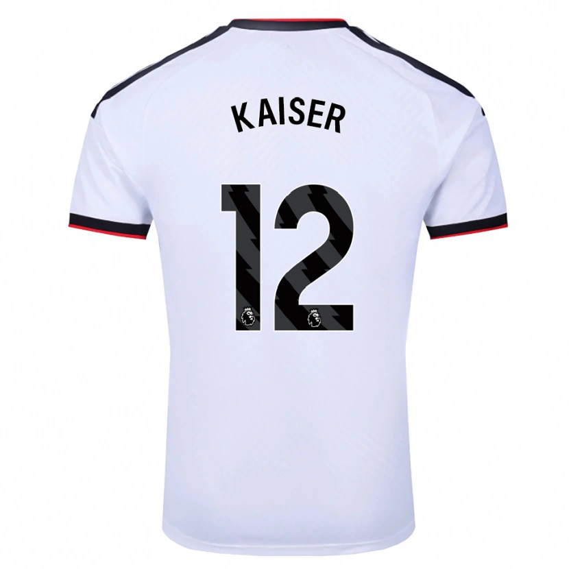 Danxen Mænd Dino Kaiser #12 Hvid Sort Rød Hjemmebane Spillertrøjer 2026/27 Trøje T-Shirt
