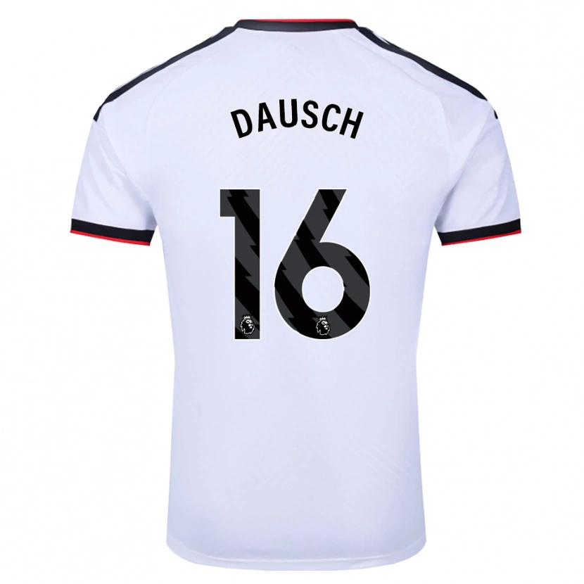 Danxen Mænd Leo Dausch #16 Hvid Sort Rød Hjemmebane Spillertrøjer 2026/27 Trøje T-Shirt