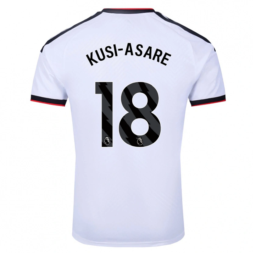 Danxen Mænd Jonah Kusi-Asare #18 Hvid Sort Rød Hjemmebane Spillertrøjer 2026/27 Trøje T-Shirt