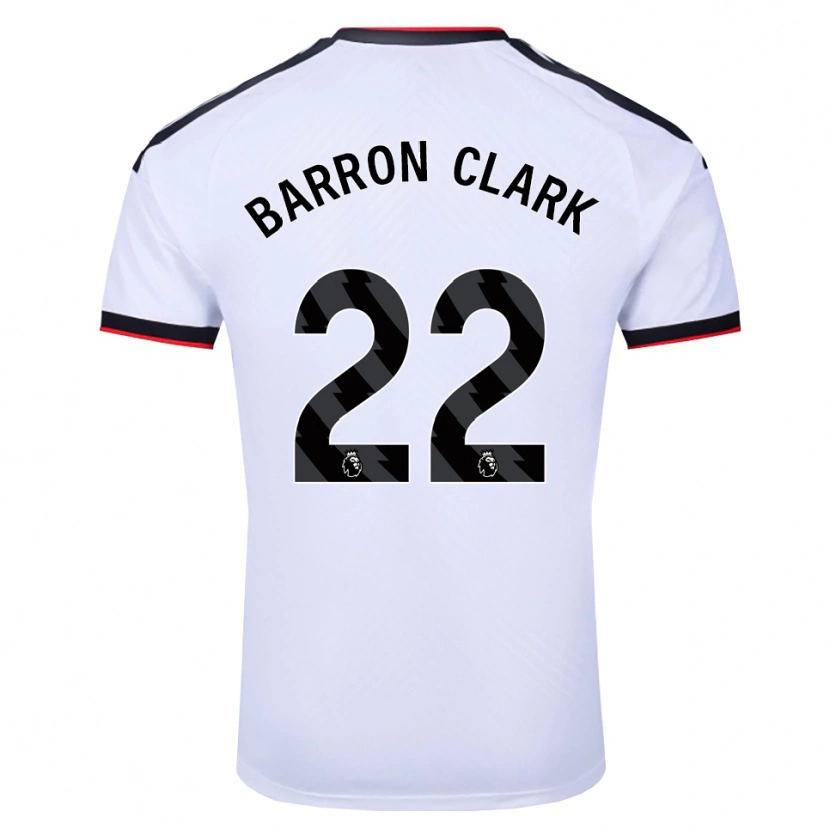 Danxen Mænd Betty Barron-Clark #22 Hvid Sort Rød Hjemmebane Spillertrøjer 2026/27 Trøje T-Shirt