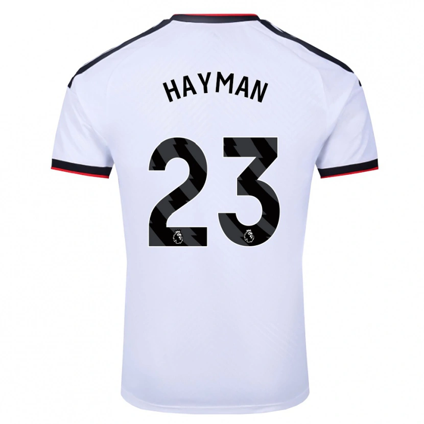 Danxen Mænd Alex Hayman #23 Hvid Sort Rød Hjemmebane Spillertrøjer 2026/27 Trøje T-Shirt