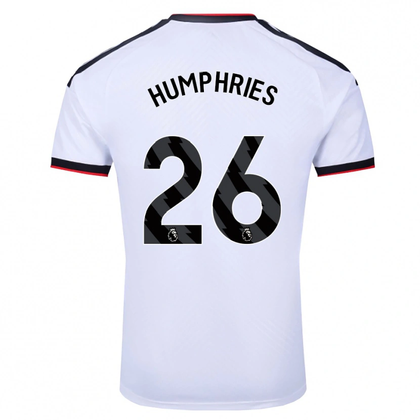 Danxen Mænd Marni Humphries #26 Hvid Sort Rød Hjemmebane Spillertrøjer 2026/27 Trøje T-Shirt