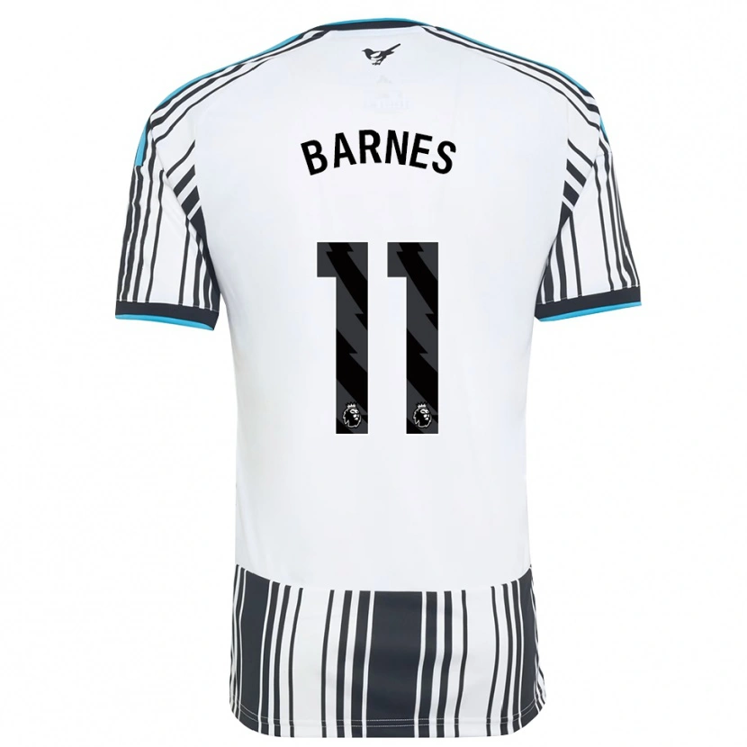 Danxen Mænd Harvey Barnes #11 Himmelblå Sort Hvid Hjemmebane Spillertrøjer 2026/27 Trøje T-Shirt