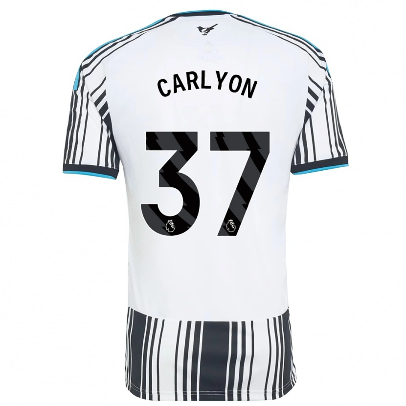 Danxen Mænd Nathan Carlyon #37 Himmelblå Sort Hvid Hjemmebane Spillertrøjer 2026/27 Trøje T-Shirt