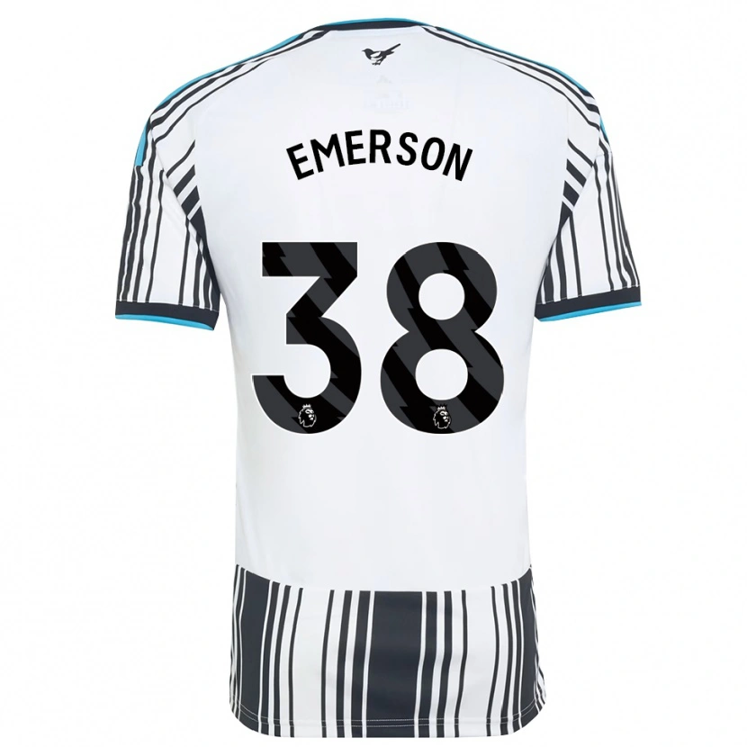 Danxen Mænd Johnny Emerson #38 Himmelblå Sort Hvid Hjemmebane Spillertrøjer 2026/27 Trøje T-Shirt