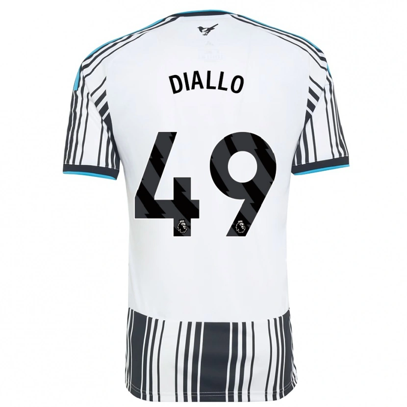 Danxen Mænd Amadou Diallo #49 Himmelblå Sort Hvid Hjemmebane Spillertrøjer 2026/27 Trøje T-Shirt