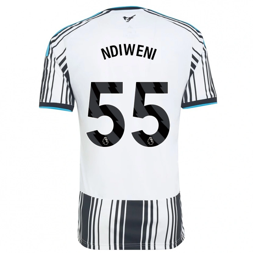 Danxen Mænd Michael Ndiweni #55 Himmelblå Sort Hvid Hjemmebane Spillertrøjer 2026/27 Trøje T-Shirt