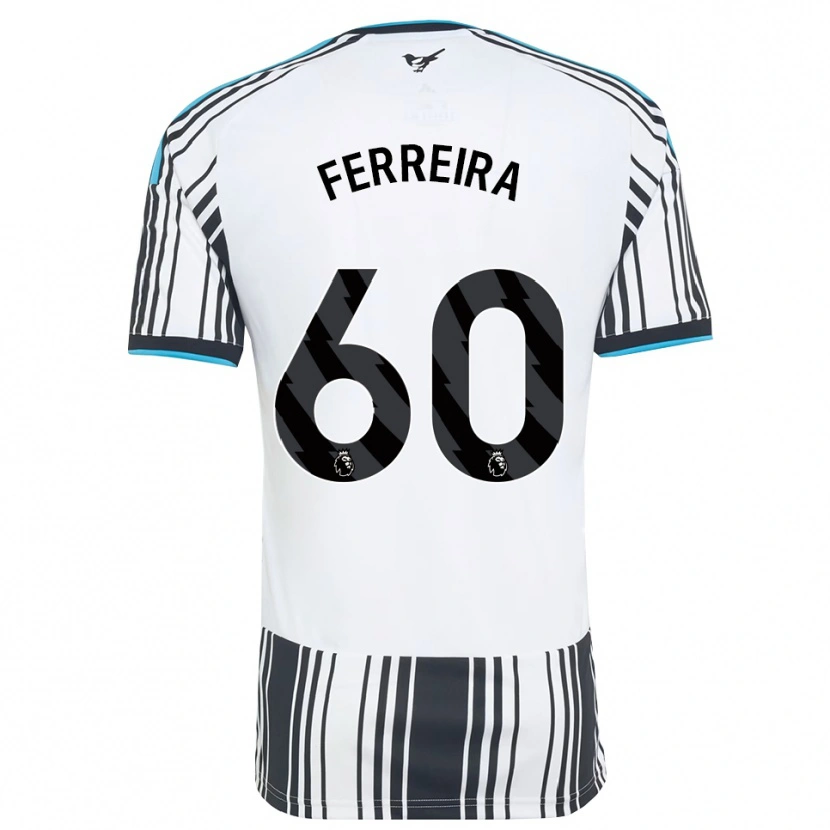 Danxen Mænd Matheos Ferreira #60 Himmelblå Sort Hvid Hjemmebane Spillertrøjer 2026/27 Trøje T-Shirt