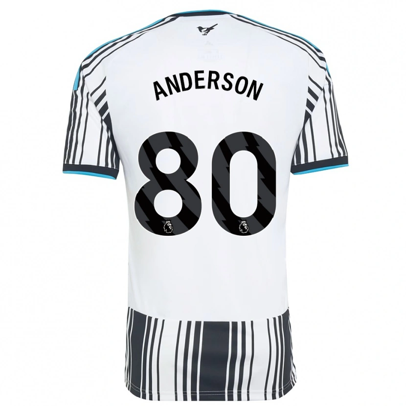 Danxen Mænd Will Anderson #80 Himmelblå Sort Hvid Hjemmebane Spillertrøjer 2026/27 Trøje T-Shirt