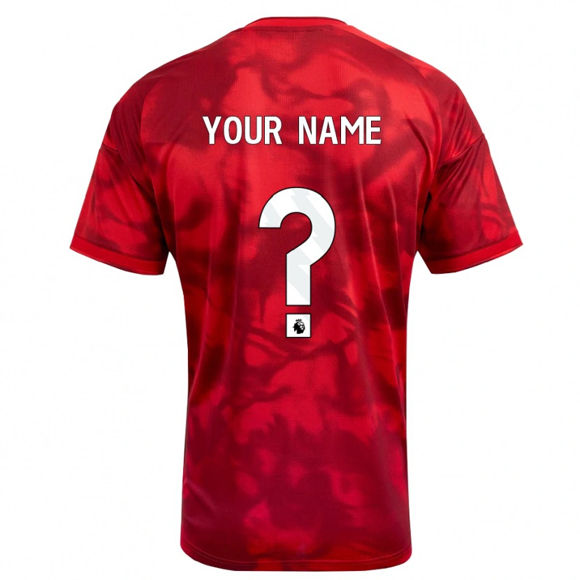 Danxen Mænd Dit Navn #0 Karmin Hvid Hjemmebane Spillertrøjer 2026/27 Trøje T-Shirt