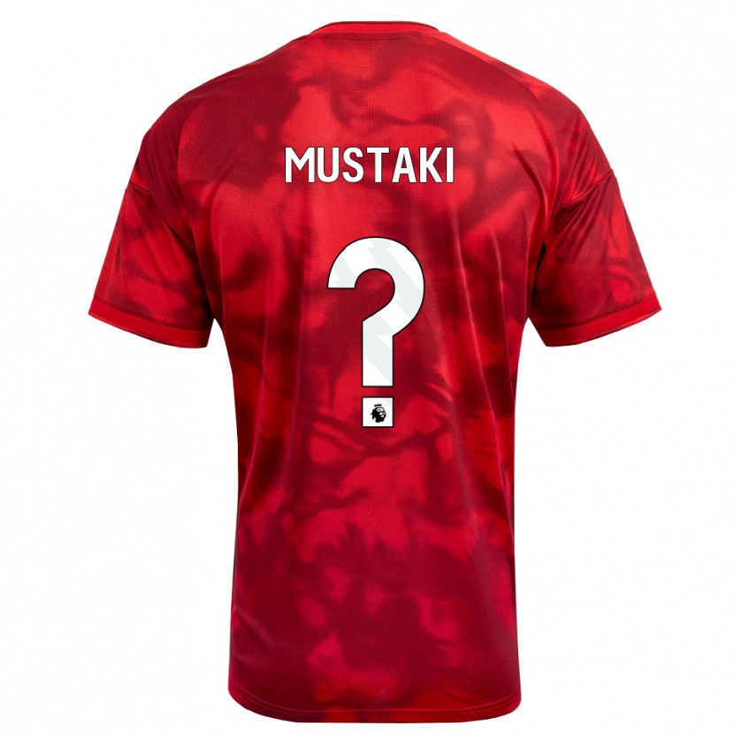 Danxen Mænd Chloe Mustaki #0 Karmin Hvid Hjemmebane Spillertrøjer 2026/27 Trøje T-Shirt