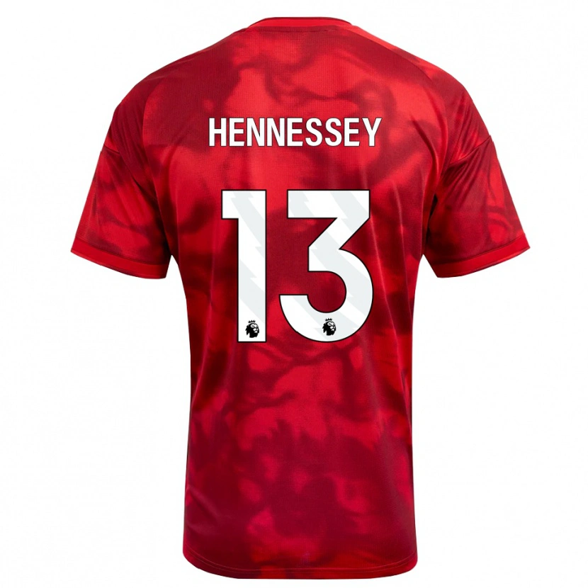 Danxen Mænd Wayne Hennessey #13 Karmin Hvid Hjemmebane Spillertrøjer 2026/27 Trøje T-Shirt