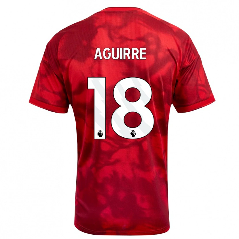 Danxen Mænd Aja Aguirre #18 Karmin Hvid Hjemmebane Spillertrøjer 2026/27 Trøje T-Shirt