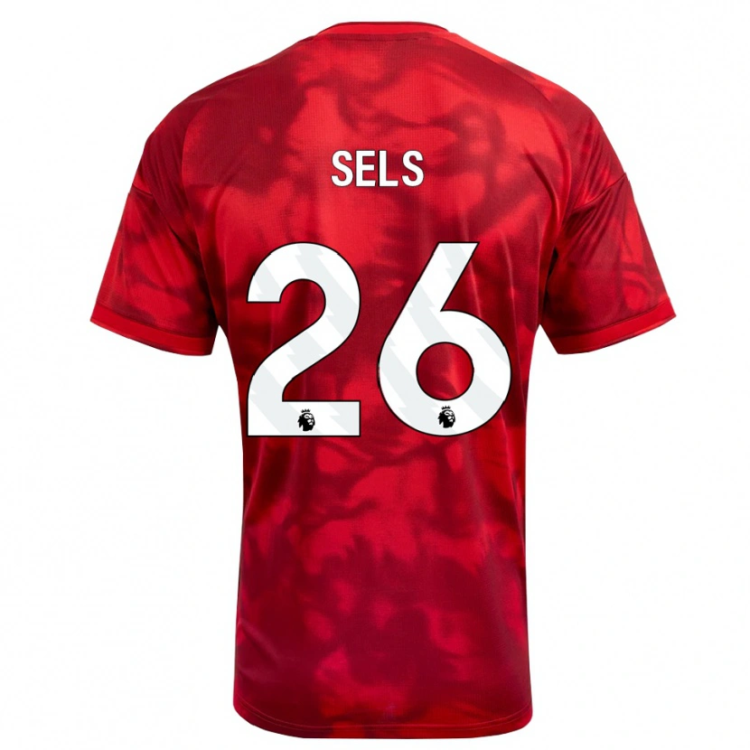 Danxen Mænd Matz Sels #26 Karmin Hvid Hjemmebane Spillertrøjer 2026/27 Trøje T-Shirt
