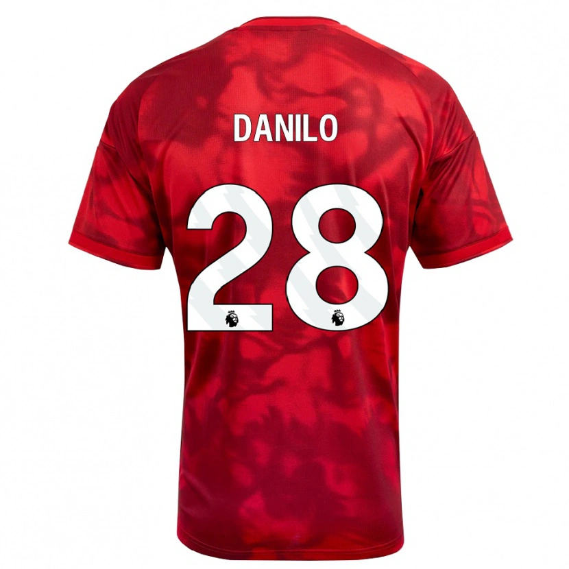 Danxen Mænd Danilo #28 Karmin Hvid Hjemmebane Spillertrøjer 2026/27 Trøje T-Shirt