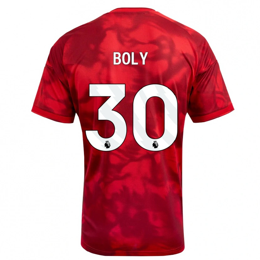 Danxen Mænd Willy Boly #30 Karmin Hvid Hjemmebane Spillertrøjer 2026/27 Trøje T-Shirt