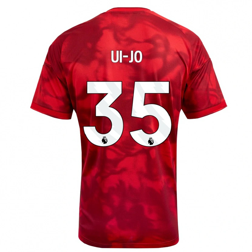Danxen Mænd Ui-Jo Hwang #35 Karmin Hvid Hjemmebane Spillertrøjer 2026/27 Trøje T-Shirt