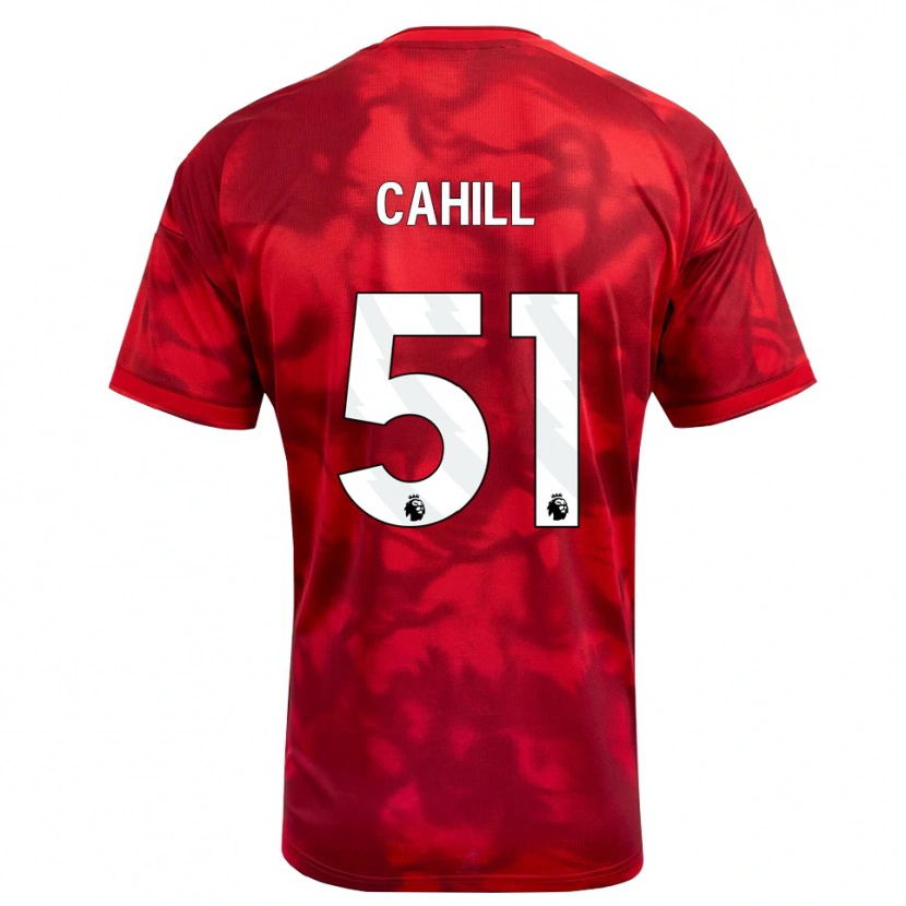 Danxen Mænd Shae Cahill #51 Karmin Hvid Hjemmebane Spillertrøjer 2026/27 Trøje T-Shirt