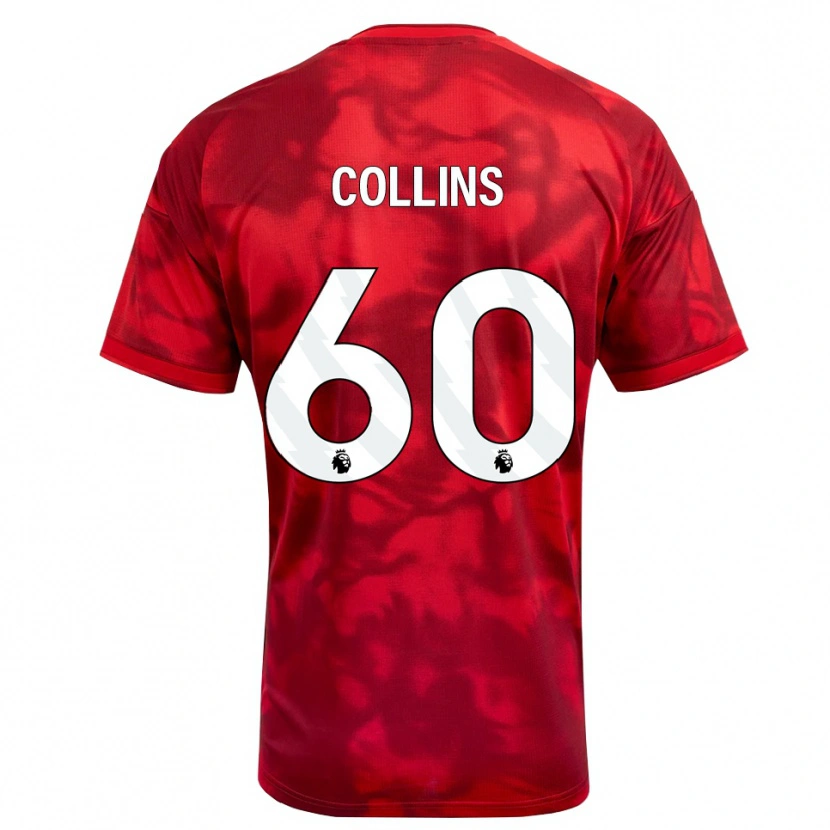Danxen Mænd Sam Collins #60 Karmin Hvid Hjemmebane Spillertrøjer 2026/27 Trøje T-Shirt