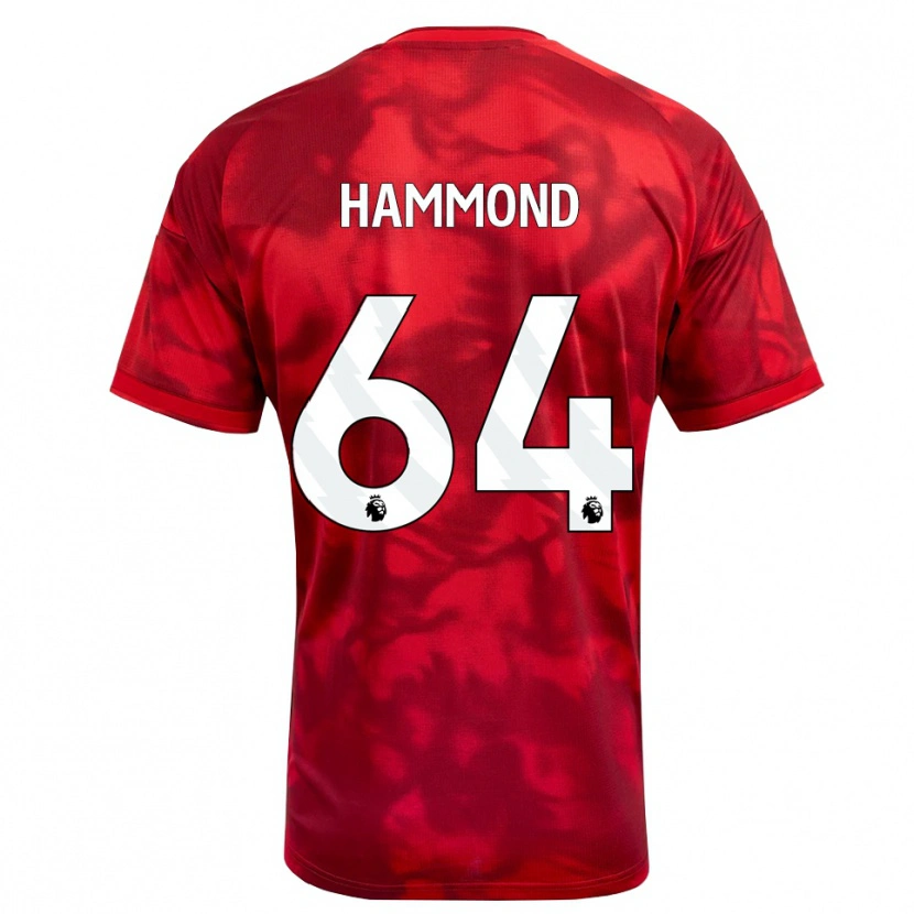 Danxen Mænd Ben Hammond #64 Karmin Hvid Hjemmebane Spillertrøjer 2026/27 Trøje T-Shirt