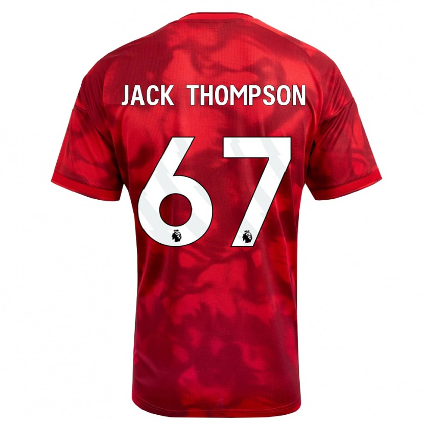 Danxen Mænd Jack Thompson #67 Karmin Hvid Hjemmebane Spillertrøjer 2026/27 Trøje T-Shirt