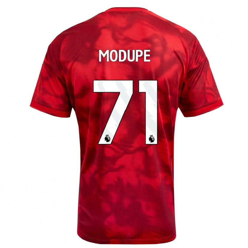 Danxen Mænd David Modupe #71 Karmin Hvid Hjemmebane Spillertrøjer 2026/27 Trøje T-Shirt