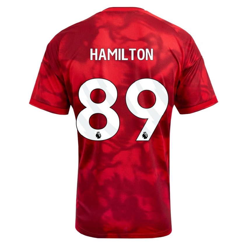 Danxen Mænd Scott Hamilton #89 Karmin Hvid Hjemmebane Spillertrøjer 2026/27 Trøje T-Shirt