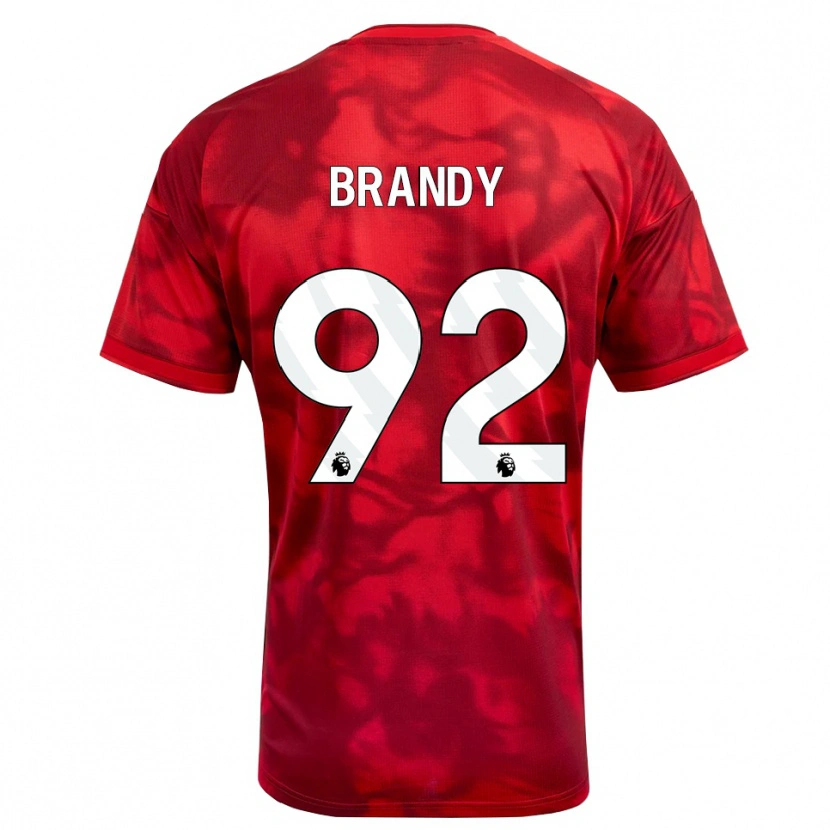 Danxen Mænd Taeneal Brandy #92 Karmin Hvid Hjemmebane Spillertrøjer 2026/27 Trøje T-Shirt