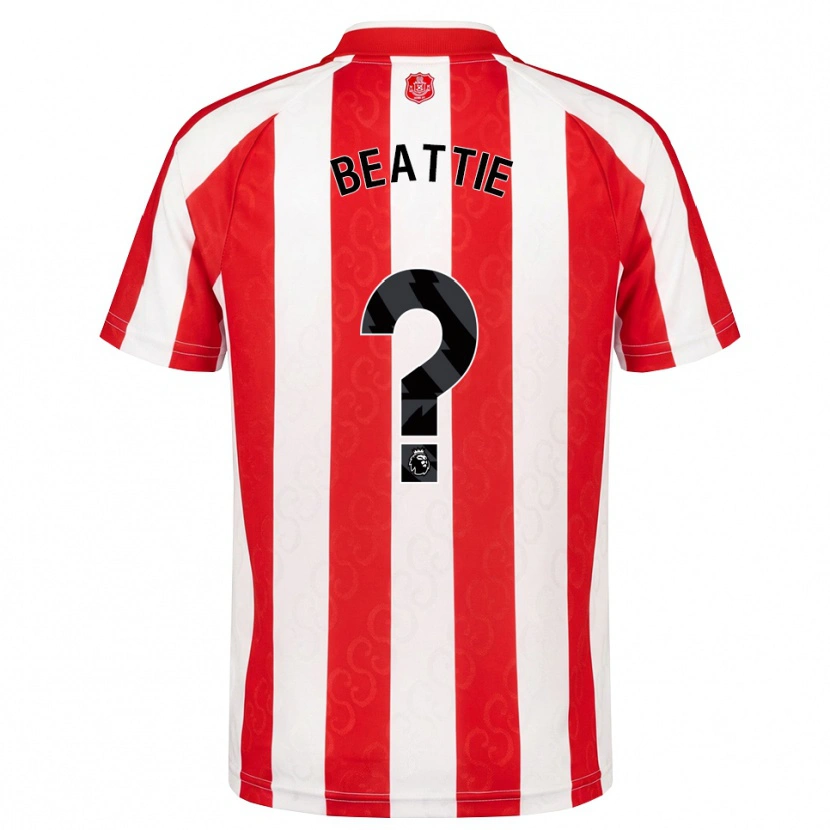Danxen Mænd Kailem Beattie #0 Rød Hvid Sort Hjemmebane Spillertrøjer 2026/27 Trøje T-Shirt