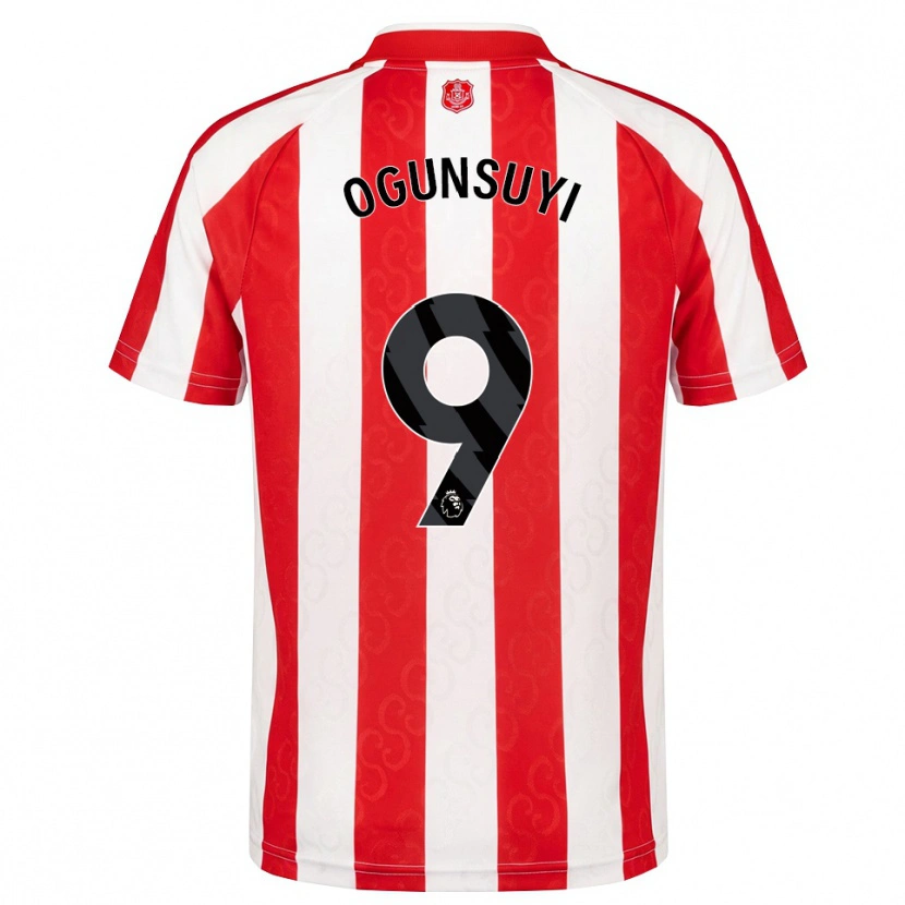 Danxen Mænd Trey Samuel-Ogunsuyi #9 Rød Hvid Sort Hjemmebane Spillertrøjer 2026/27 Trøje T-Shirt