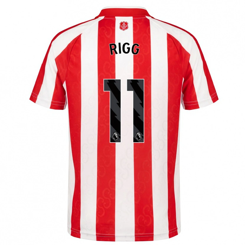 Danxen Mænd Chris Rigg #11 Rød Hvid Sort Hjemmebane Spillertrøjer 2026/27 Trøje T-Shirt