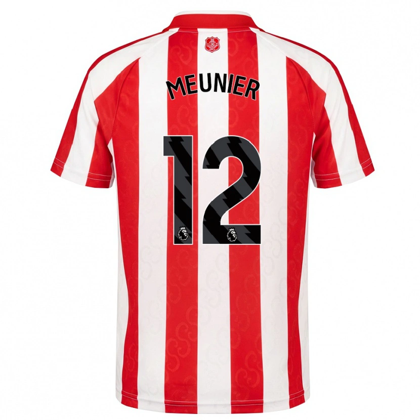 Danxen Mænd Thomas Meunier #12 Rød Hvid Sort Hjemmebane Spillertrøjer 2026/27 Trøje T-Shirt