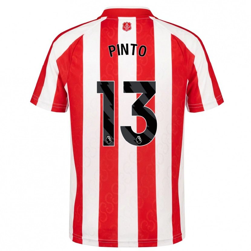Danxen Mænd Elias Pinto #13 Rød Hvid Sort Hjemmebane Spillertrøjer 2026/27 Trøje T-Shirt