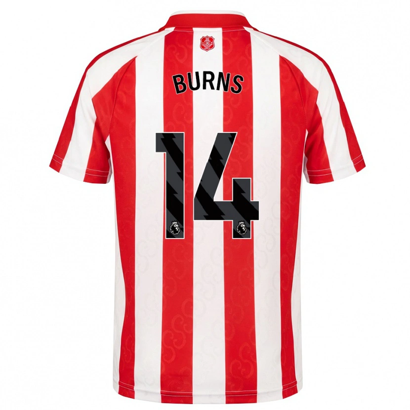 Danxen Mænd Matthew Burns #14 Rød Hvid Sort Hjemmebane Spillertrøjer 2026/27 Trøje T-Shirt