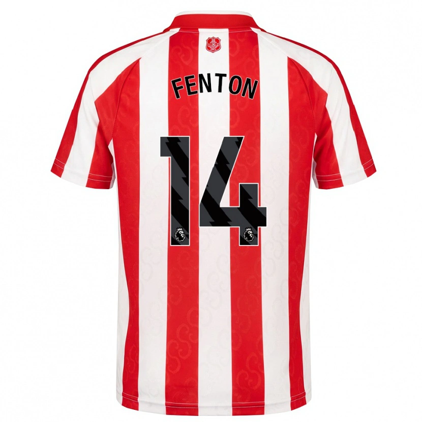 Danxen Mænd Natasha Fenton #14 Rød Hvid Sort Hjemmebane Spillertrøjer 2026/27 Trøje T-Shirt