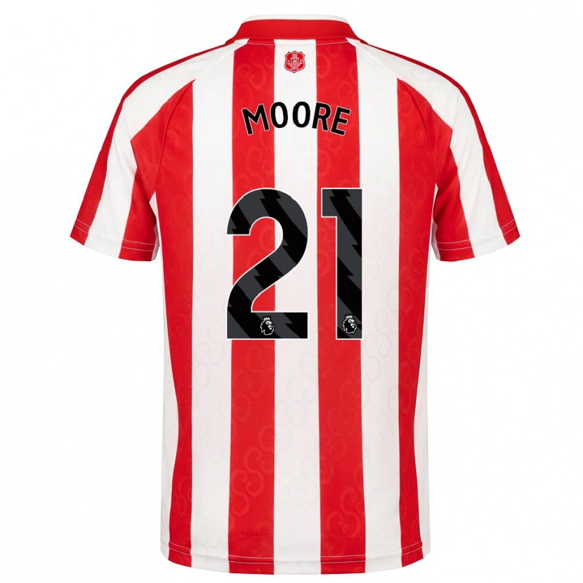 Danxen Mænd Simon Moore #21 Rød Hvid Sort Hjemmebane Spillertrøjer 2026/27 Trøje T-Shirt
