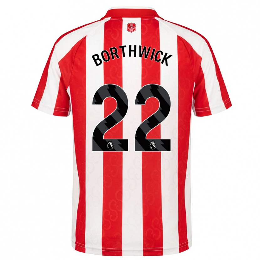Danxen Mænd Megan Borthwick #22 Rød Hvid Sort Hjemmebane Spillertrøjer 2026/27 Trøje T-Shirt