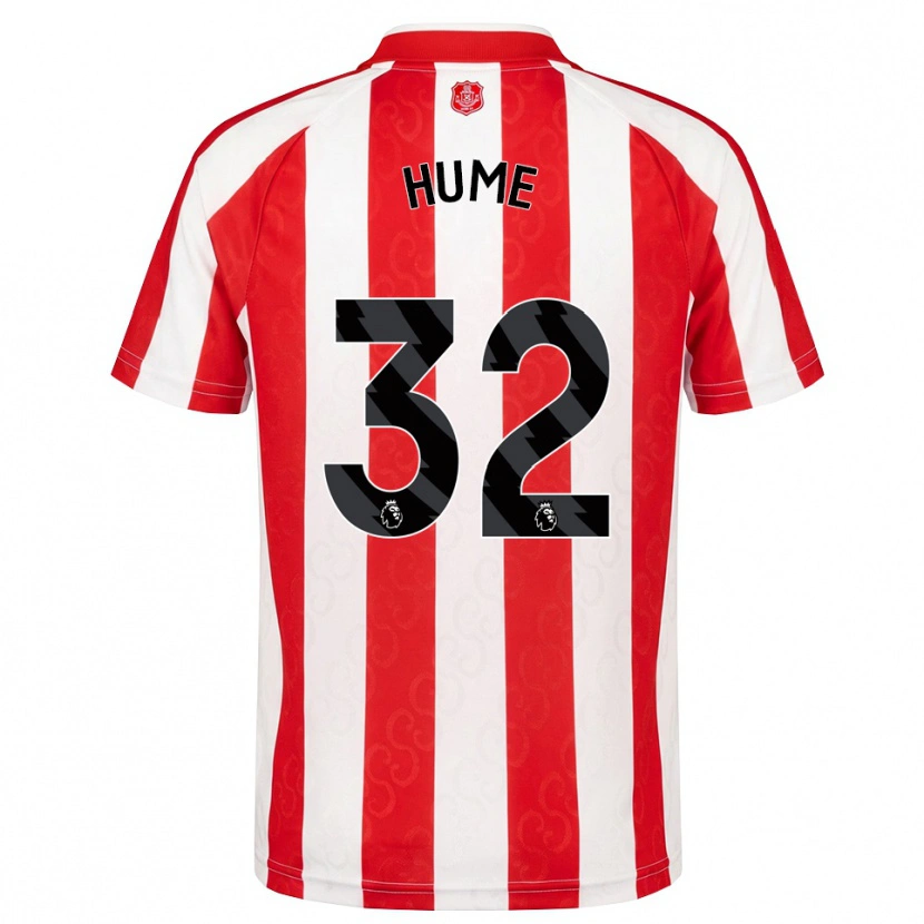 Danxen Mænd Trai Hume #32 Rød Hvid Sort Hjemmebane Spillertrøjer 2026/27 Trøje T-Shirt
