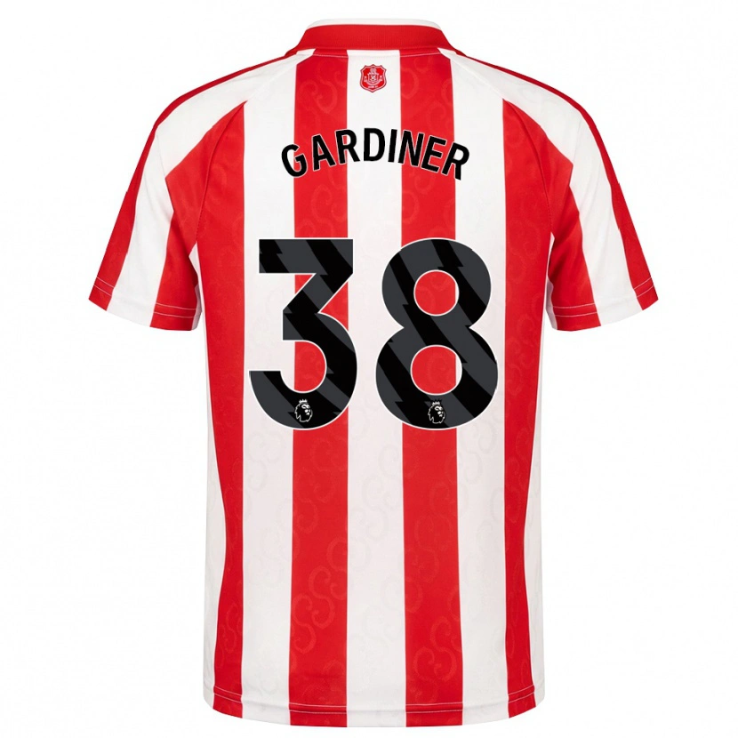 Danxen Mænd Harry Gardiner #38 Rød Hvid Sort Hjemmebane Spillertrøjer 2026/27 Trøje T-Shirt