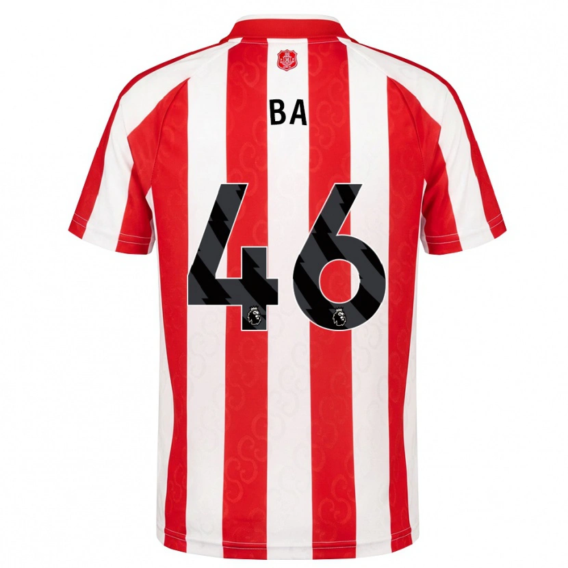 Danxen Mænd Abdoullah Ba #46 Rød Hvid Sort Hjemmebane Spillertrøjer 2026/27 Trøje T-Shirt