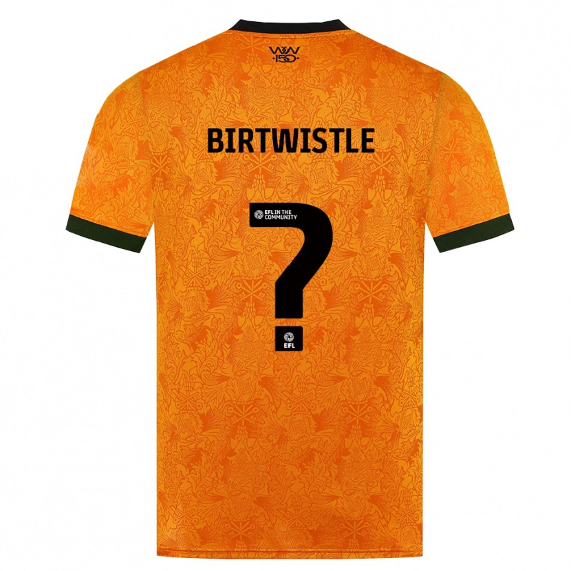 Danxen Mænd Harry Birtwistle #0 Orange Sort Hjemmebane Spillertrøjer 2026/27 Trøje T-Shirt