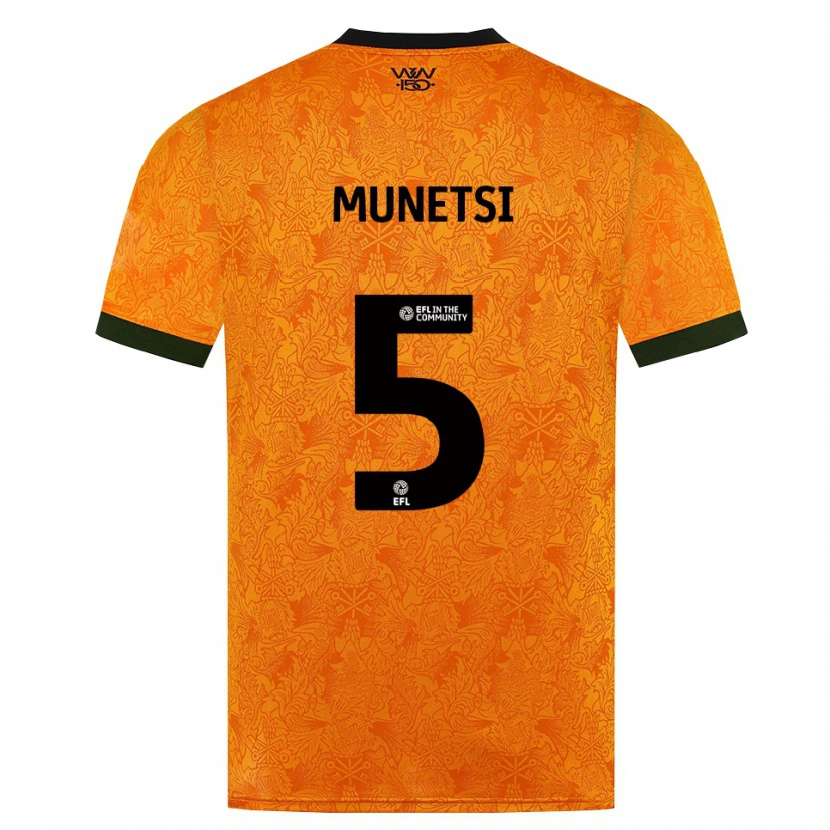 Danxen Mænd Marshall Munetsi #5 Orange Sort Hjemmebane Spillertrøjer 2026/27 Trøje T-Shirt