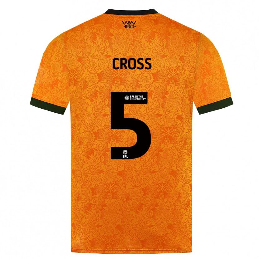 Danxen Mænd Emma Cross #5 Orange Sort Hjemmebane Spillertrøjer 2026/27 Trøje T-Shirt