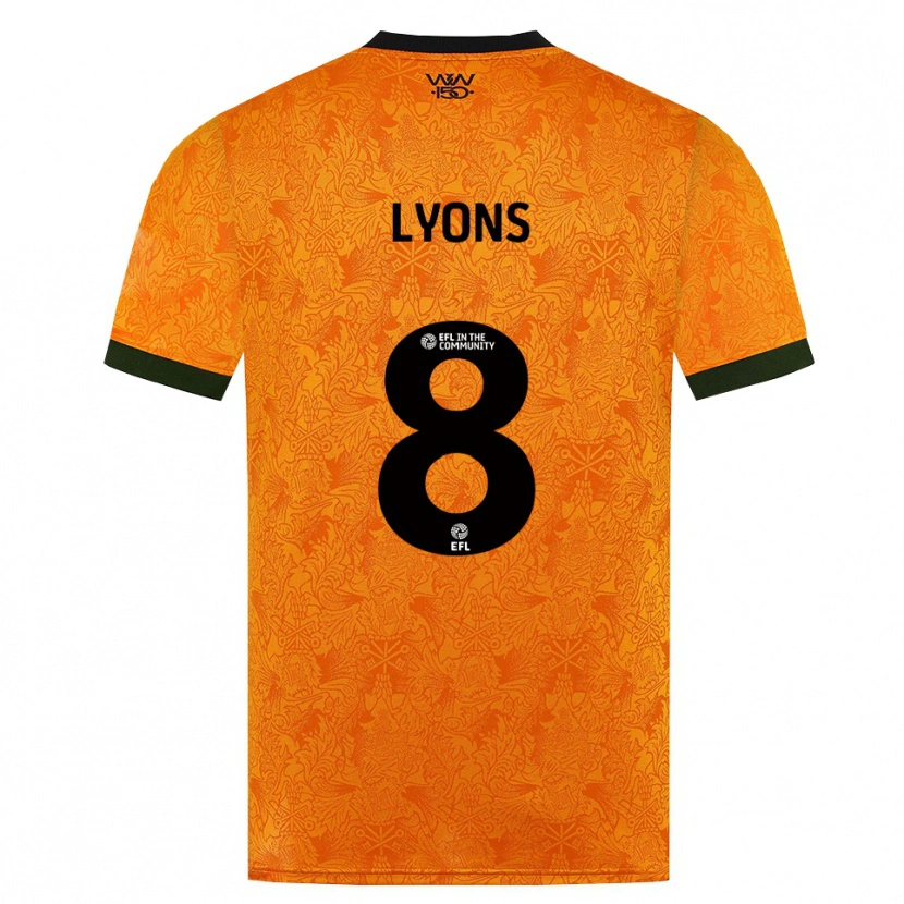 Danxen Mænd Connor Lyons #8 Orange Sort Hjemmebane Spillertrøjer 2026/27 Trøje T-Shirt
