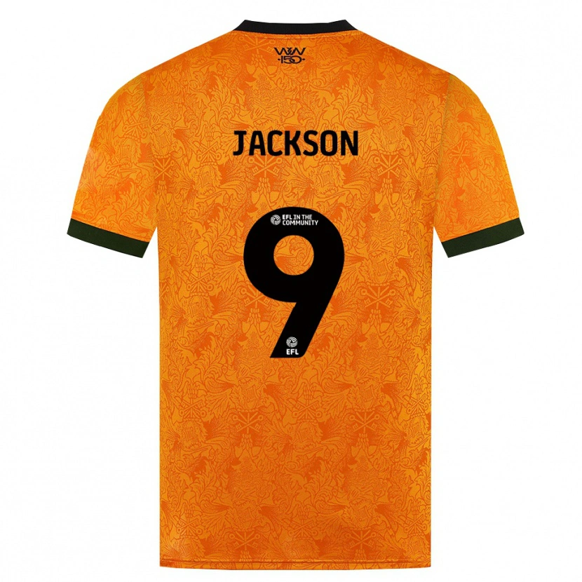 Danxen Mænd Ricky Jackson #9 Orange Sort Hjemmebane Spillertrøjer 2026/27 Trøje T-Shirt